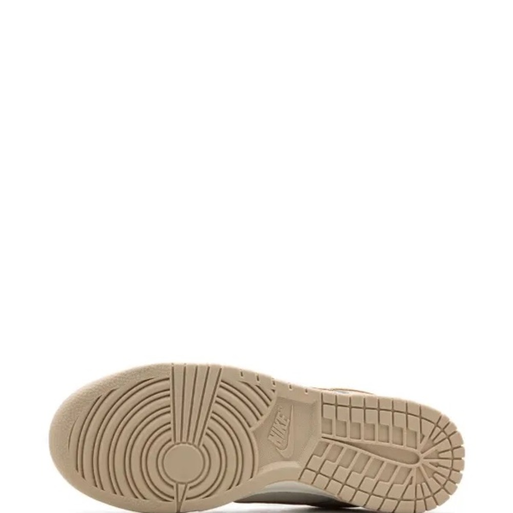 Nike Dunk Low Swoosh Gold Sneakers Size 7 - Picture 4 of 5